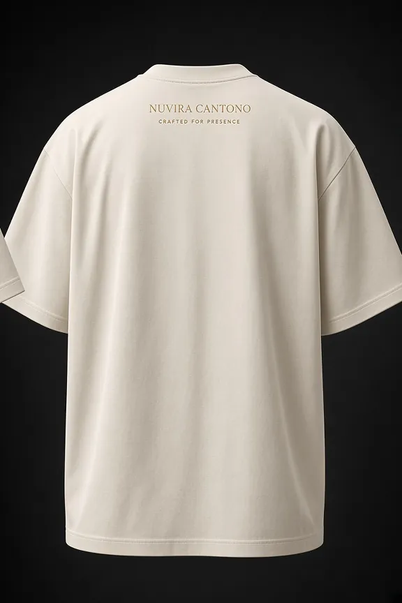 Presence Ivory tee, back