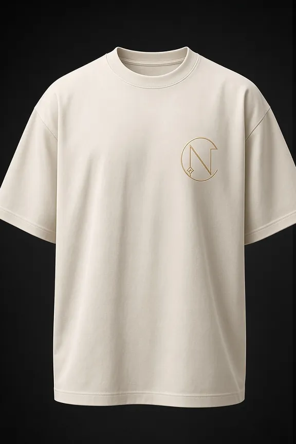 Presence Ivory tee, front